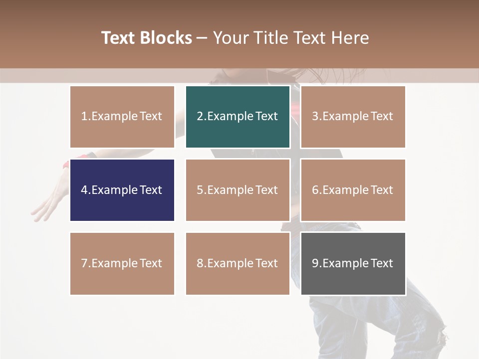 Hip Hop Jump One PowerPoint Template