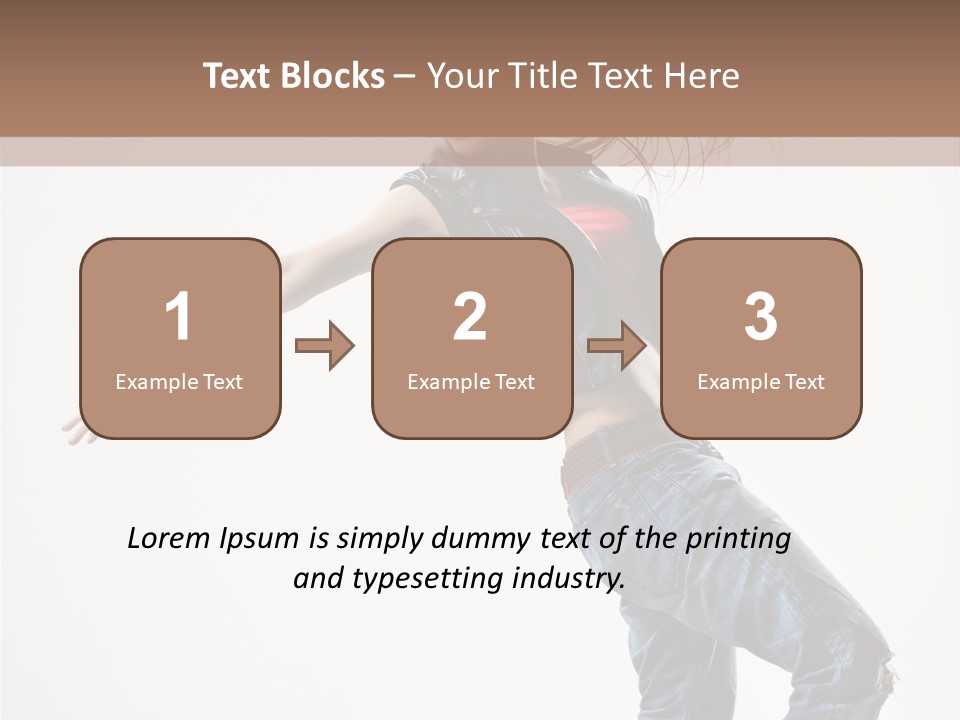 Hip Hop Jump One PowerPoint Template