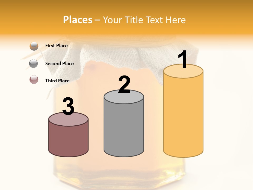 A Jar Of Honey Powerpoint Template Is Shown PowerPoint Template