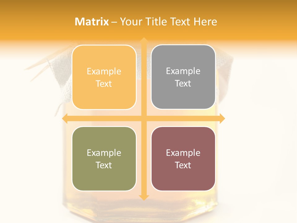 A Jar Of Honey Powerpoint Template Is Shown PowerPoint Template