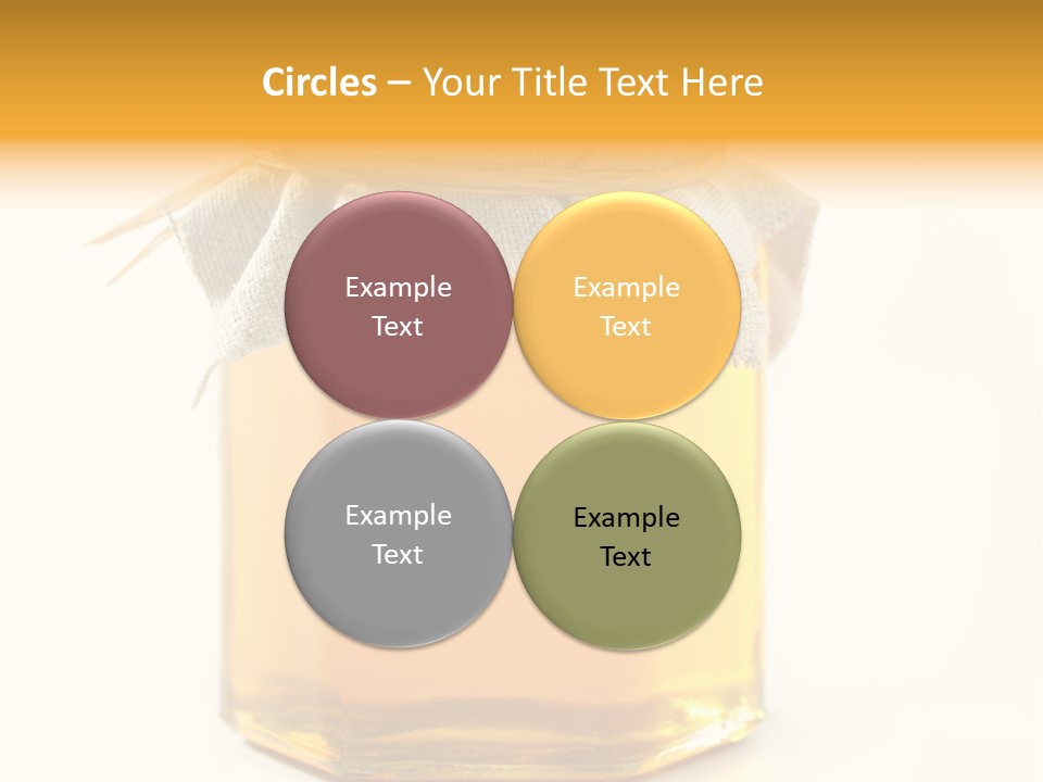 A Jar Of Honey Powerpoint Template Is Shown PowerPoint Template