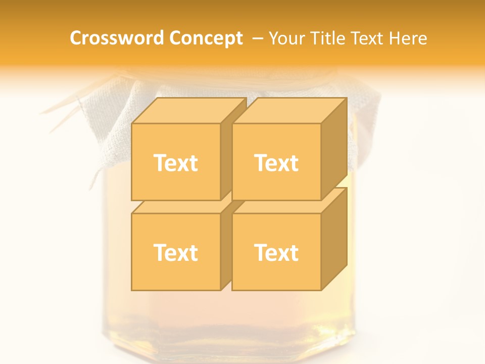 A Jar Of Honey Powerpoint Template Is Shown PowerPoint Template