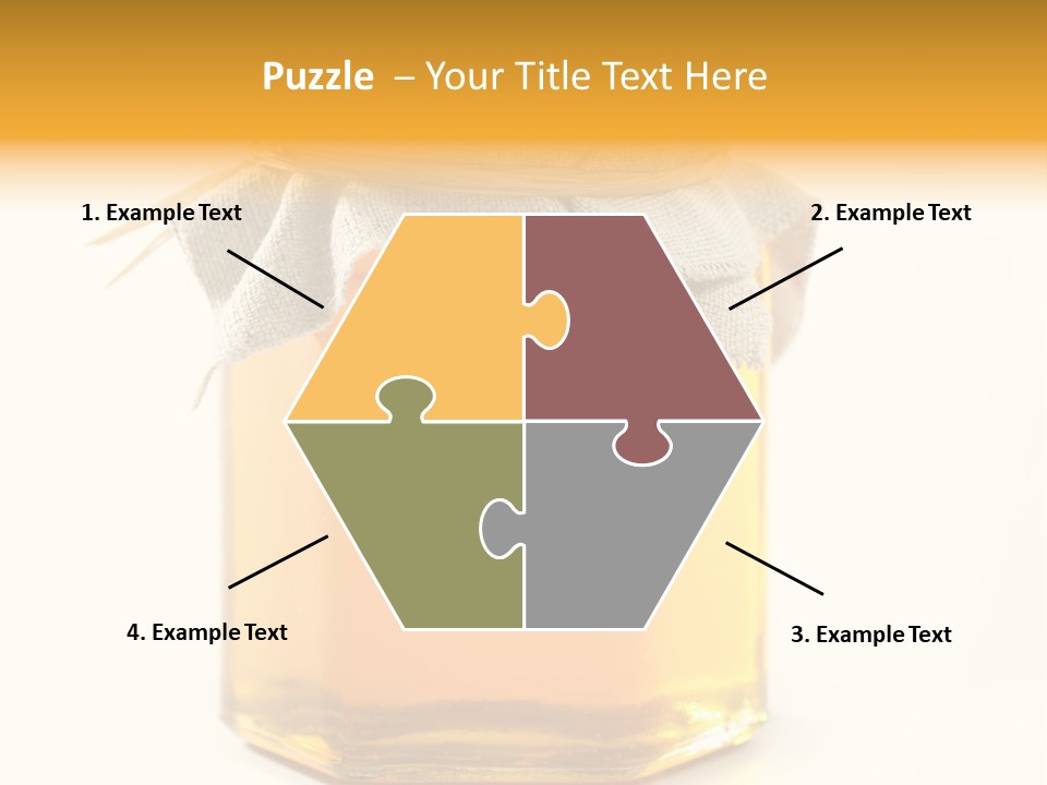 A Jar Of Honey Powerpoint Template Is Shown PowerPoint Template