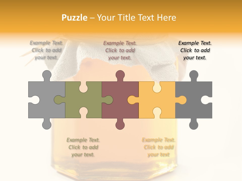 A Jar Of Honey Powerpoint Template Is Shown PowerPoint Template