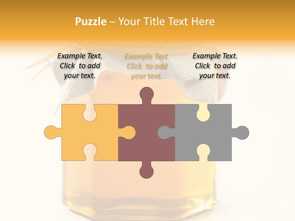 A Jar Of Honey Powerpoint Template Is Shown PowerPoint Template