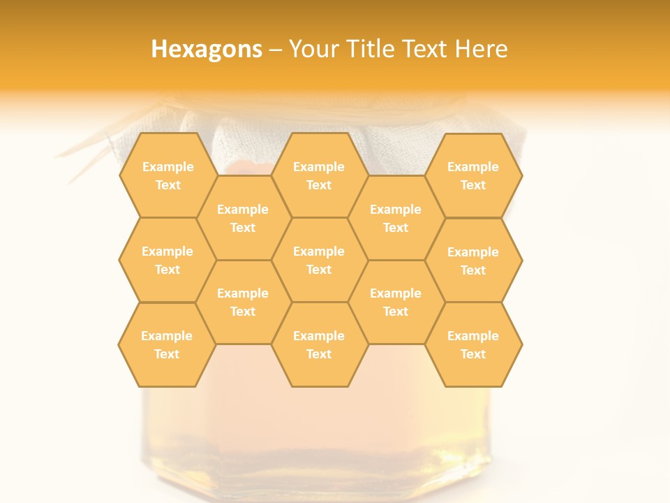 A Jar Of Honey Powerpoint Template Is Shown PowerPoint Template
