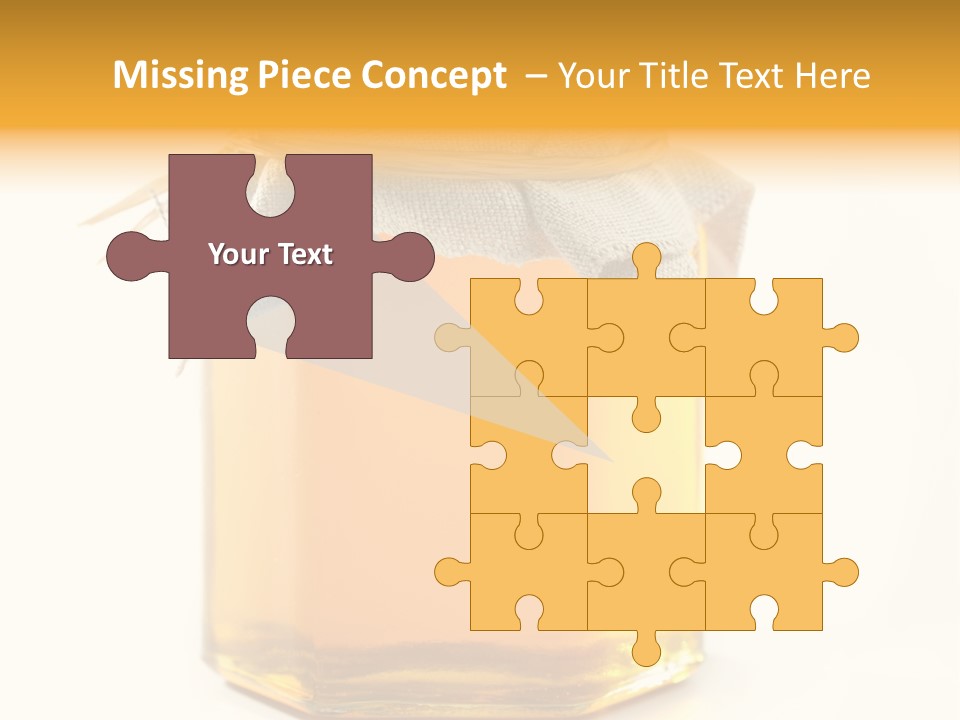 A Jar Of Honey Powerpoint Template Is Shown PowerPoint Template