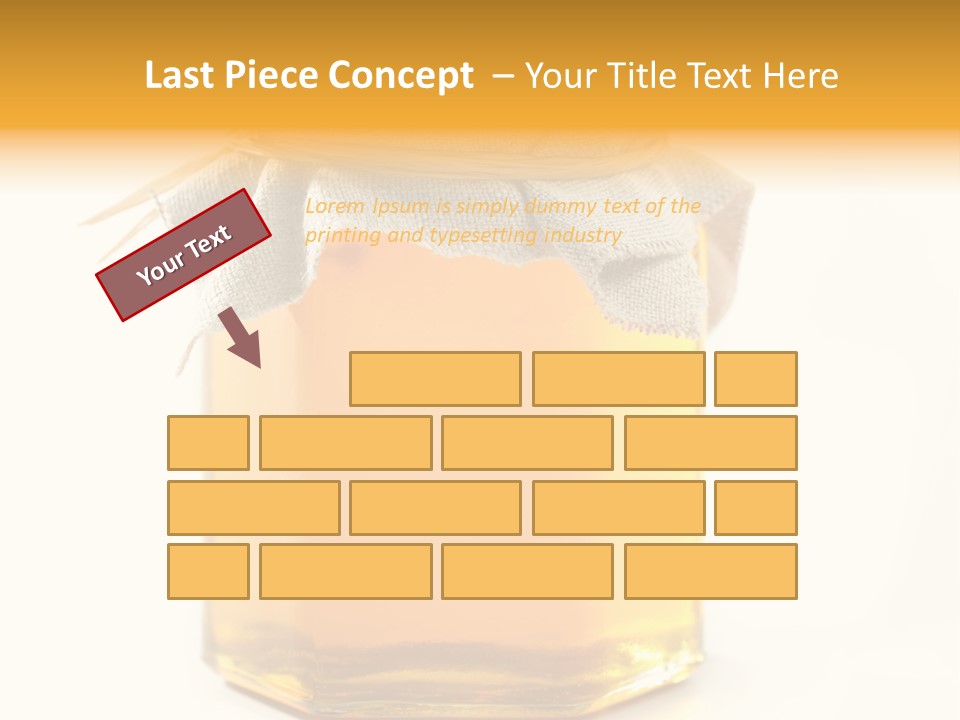 A Jar Of Honey Powerpoint Template Is Shown PowerPoint Template