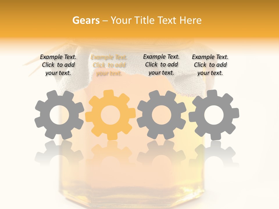 A Jar Of Honey Powerpoint Template Is Shown PowerPoint Template