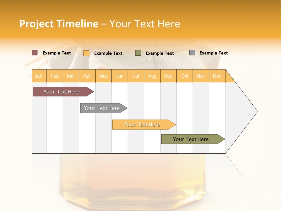 A Jar Of Honey Powerpoint Template Is Shown PowerPoint Template