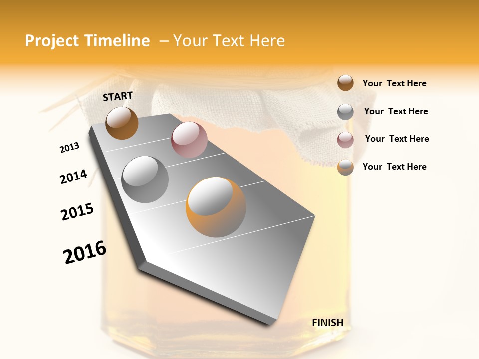 A Jar Of Honey Powerpoint Template Is Shown PowerPoint Template
