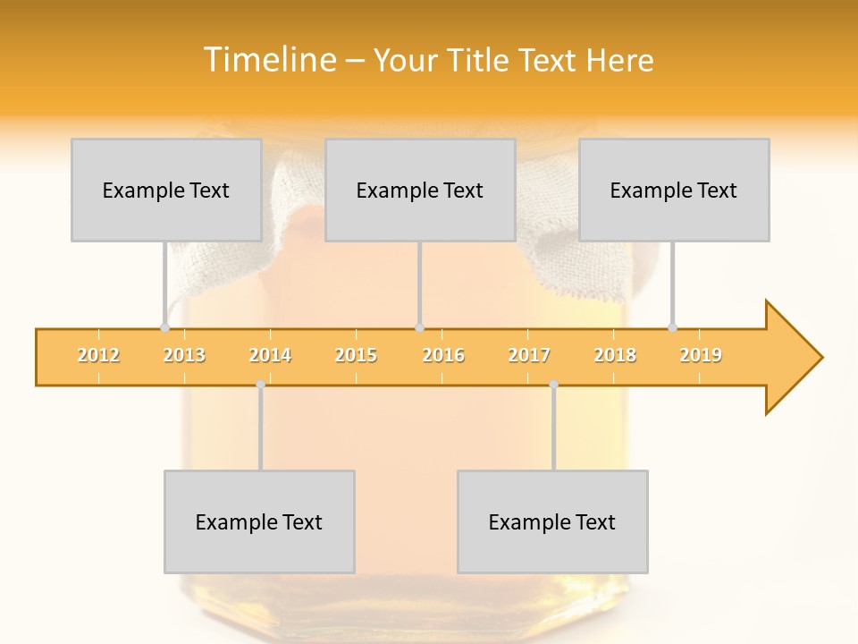 A Jar Of Honey Powerpoint Template Is Shown PowerPoint Template