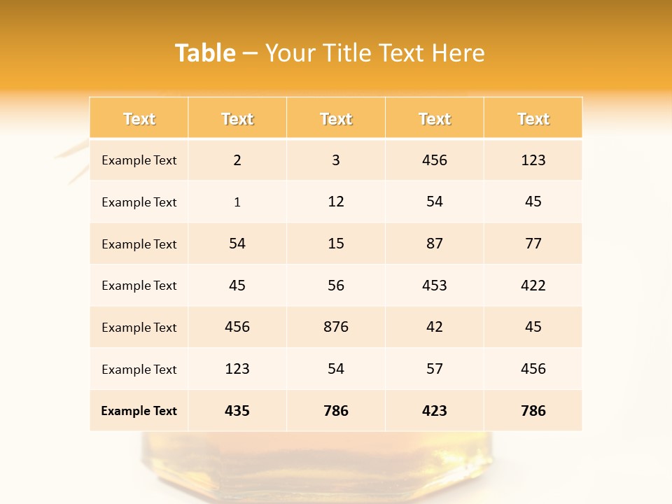 A Jar Of Honey Powerpoint Template Is Shown PowerPoint Template