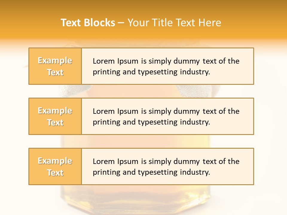A Jar Of Honey Powerpoint Template Is Shown PowerPoint Template