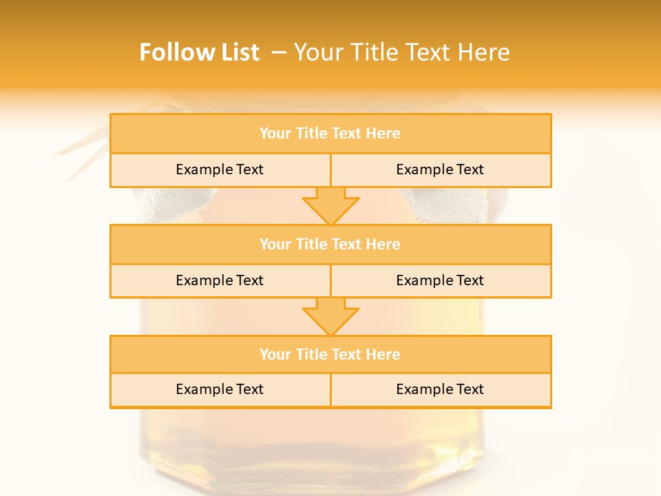 A Jar Of Honey Powerpoint Template Is Shown PowerPoint Template