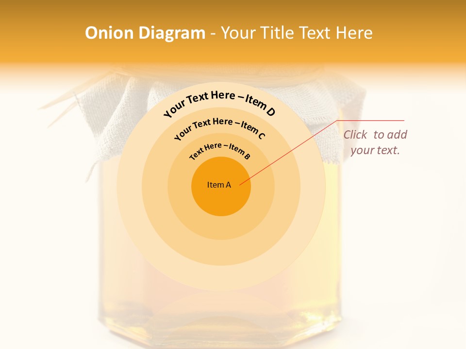 A Jar Of Honey Powerpoint Template Is Shown PowerPoint Template