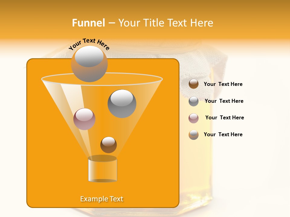A Jar Of Honey Powerpoint Template Is Shown PowerPoint Template