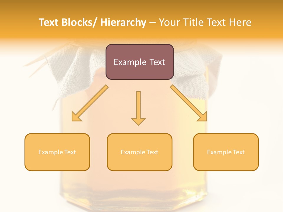 A Jar Of Honey Powerpoint Template Is Shown PowerPoint Template