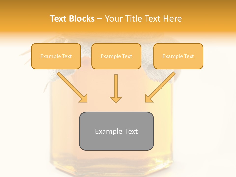 A Jar Of Honey Powerpoint Template Is Shown PowerPoint Template