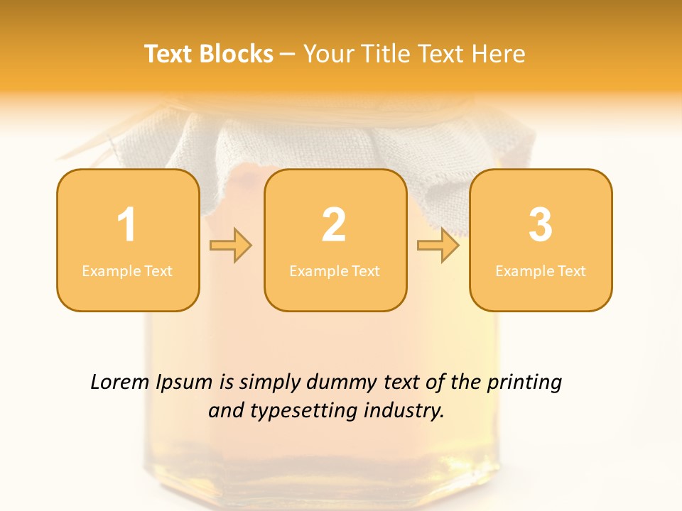 A Jar Of Honey Powerpoint Template Is Shown PowerPoint Template