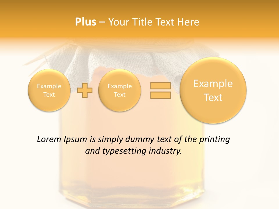 A Jar Of Honey Powerpoint Template Is Shown PowerPoint Template