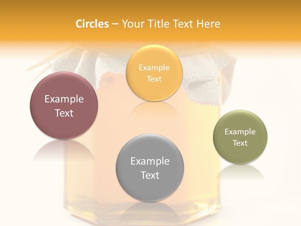 A Jar Of Honey Powerpoint Template Is Shown PowerPoint Template