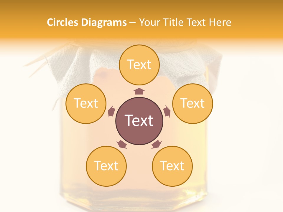 A Jar Of Honey Powerpoint Template Is Shown PowerPoint Template