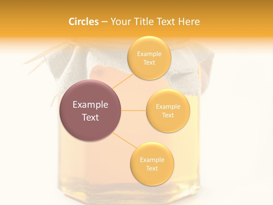 A Jar Of Honey Powerpoint Template Is Shown PowerPoint Template