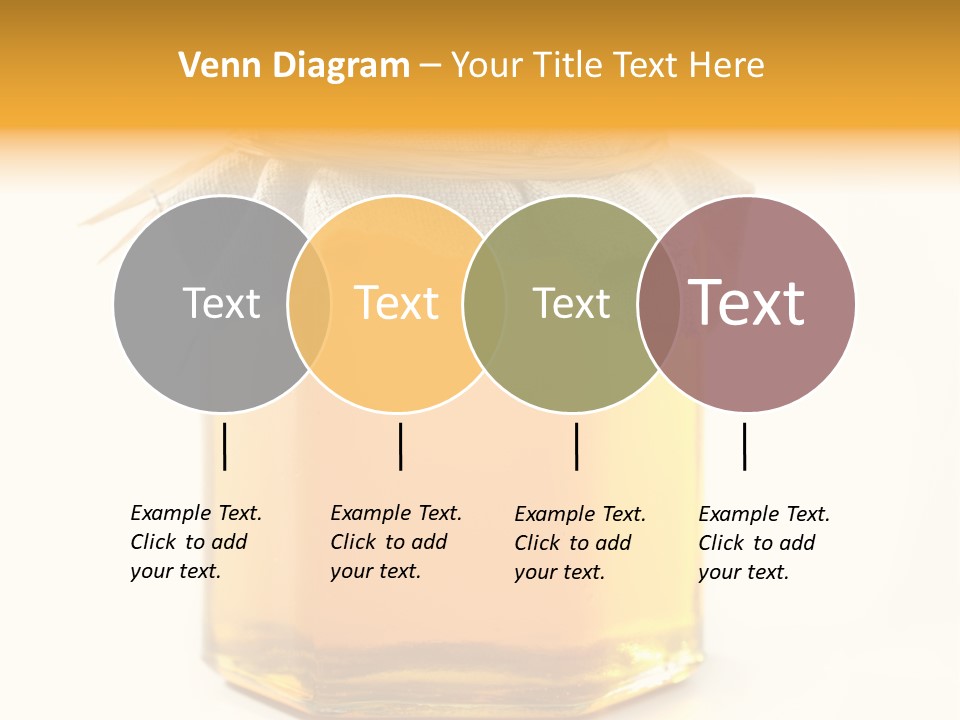A Jar Of Honey Powerpoint Template Is Shown PowerPoint Template