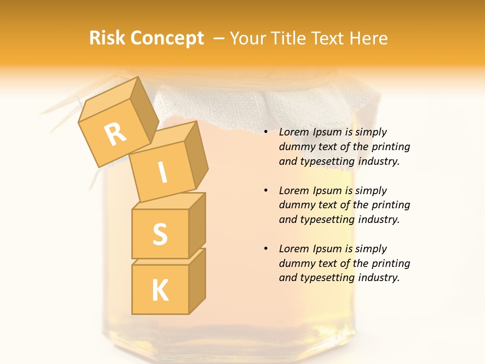 A Jar Of Honey Powerpoint Template Is Shown PowerPoint Template