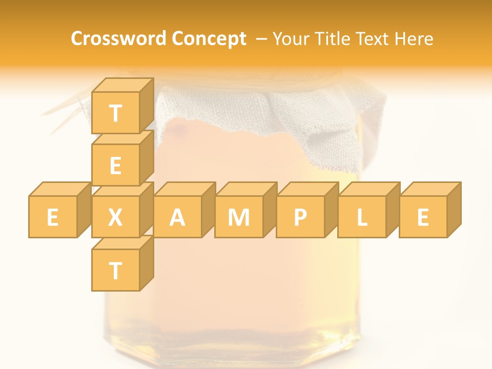 A Jar Of Honey Powerpoint Template Is Shown PowerPoint Template