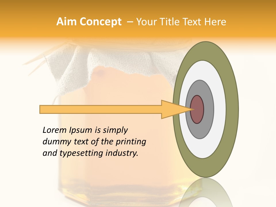 A Jar Of Honey Powerpoint Template Is Shown PowerPoint Template