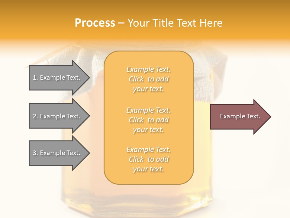 A Jar Of Honey Powerpoint Template Is Shown PowerPoint Template