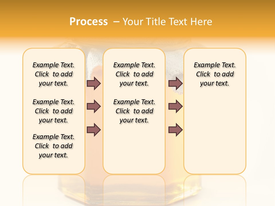 A Jar Of Honey Powerpoint Template Is Shown PowerPoint Template