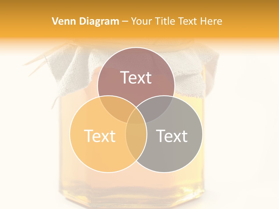 A Jar Of Honey Powerpoint Template Is Shown PowerPoint Template