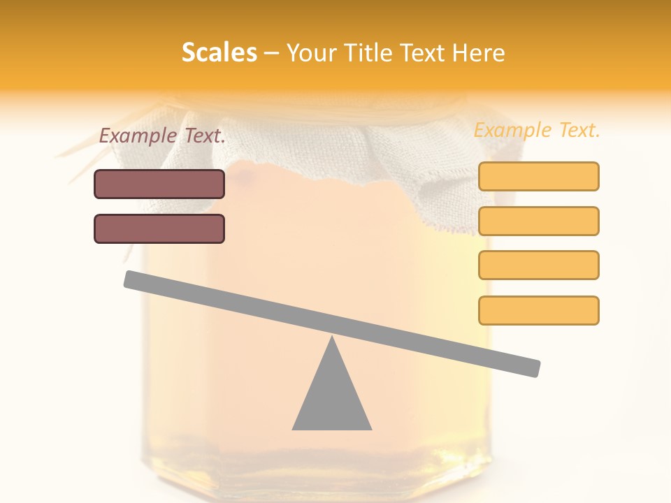 A Jar Of Honey Powerpoint Template Is Shown PowerPoint Template