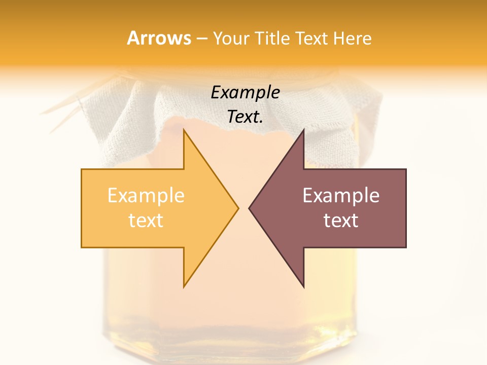 A Jar Of Honey Powerpoint Template Is Shown PowerPoint Template