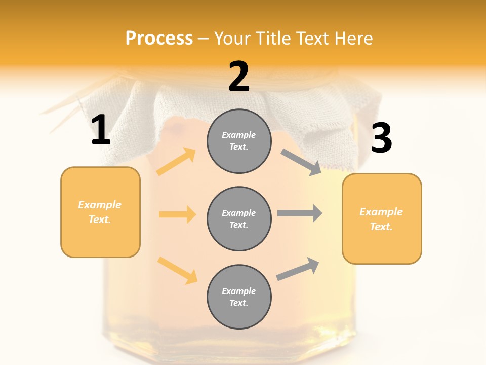 A Jar Of Honey Powerpoint Template Is Shown PowerPoint Template