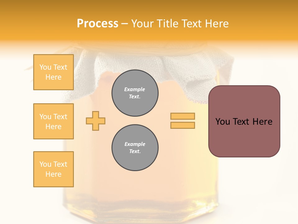 A Jar Of Honey Powerpoint Template Is Shown PowerPoint Template