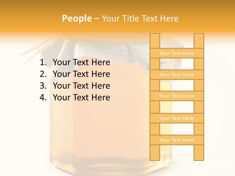 A Jar Of Honey Powerpoint Template Is Shown PowerPoint Template