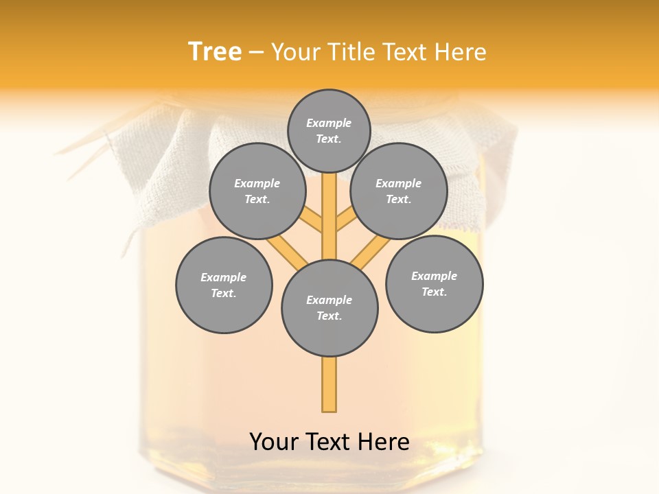 A Jar Of Honey Powerpoint Template Is Shown PowerPoint Template