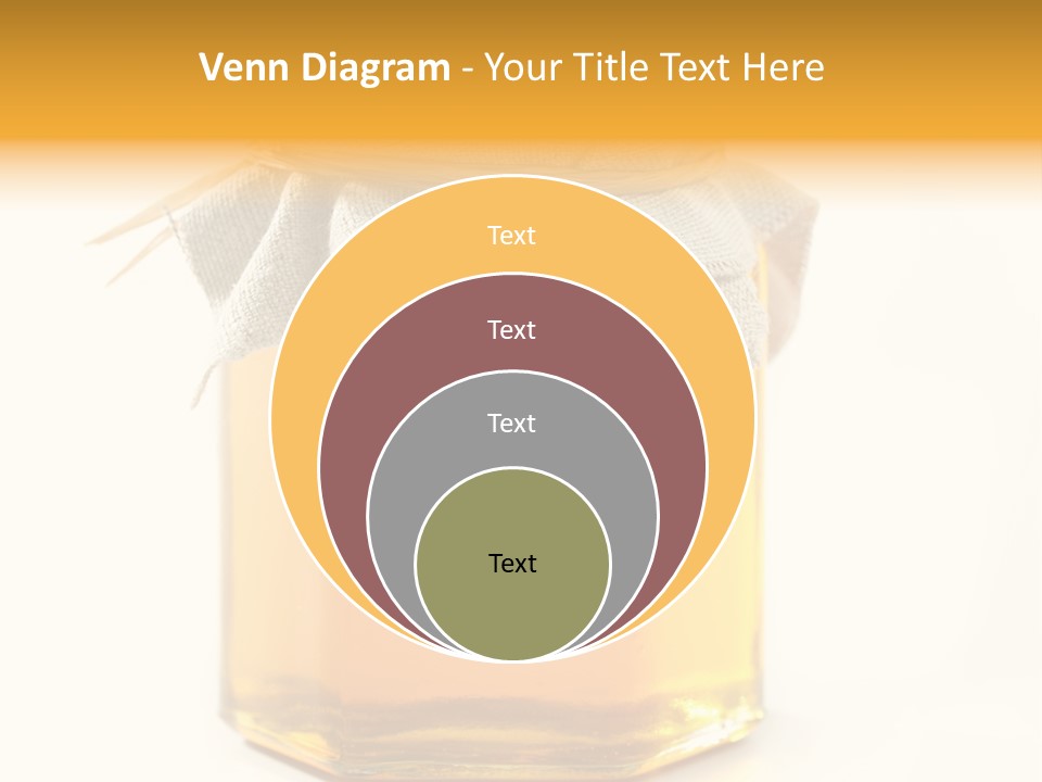 A Jar Of Honey Powerpoint Template Is Shown PowerPoint Template