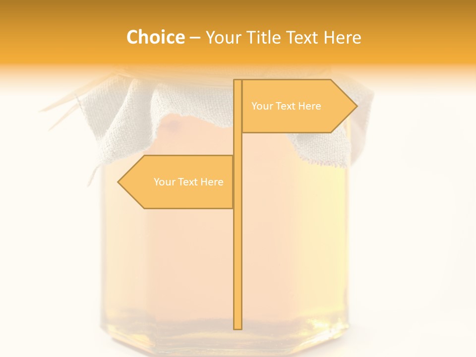 A Jar Of Honey Powerpoint Template Is Shown PowerPoint Template