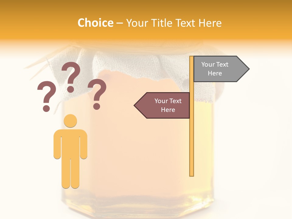 A Jar Of Honey Powerpoint Template Is Shown PowerPoint Template