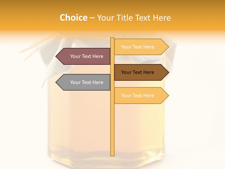 A Jar Of Honey Powerpoint Template Is Shown PowerPoint Template