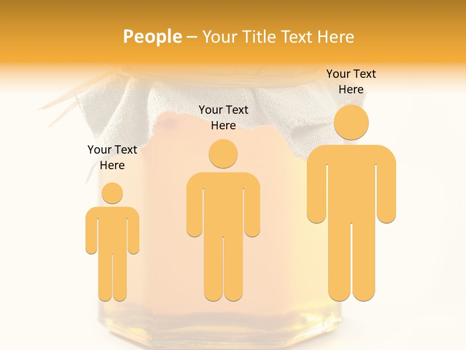 A Jar Of Honey Powerpoint Template Is Shown PowerPoint Template