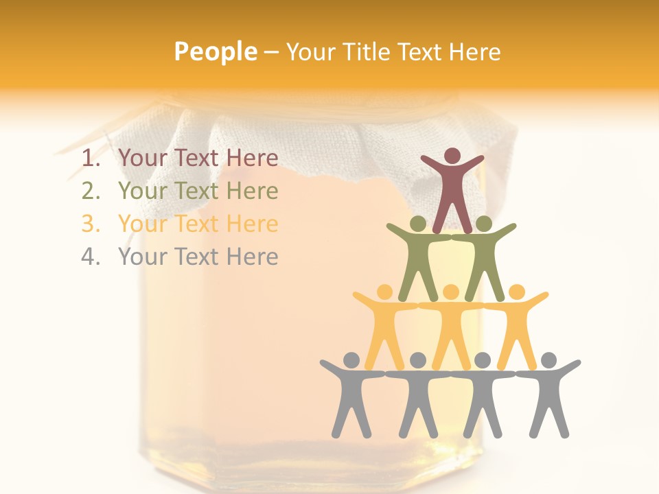 A Jar Of Honey Powerpoint Template Is Shown PowerPoint Template