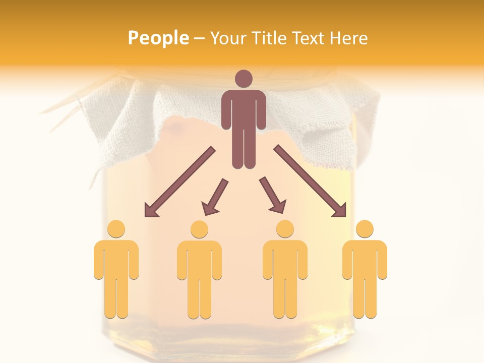 A Jar Of Honey Powerpoint Template Is Shown PowerPoint Template
