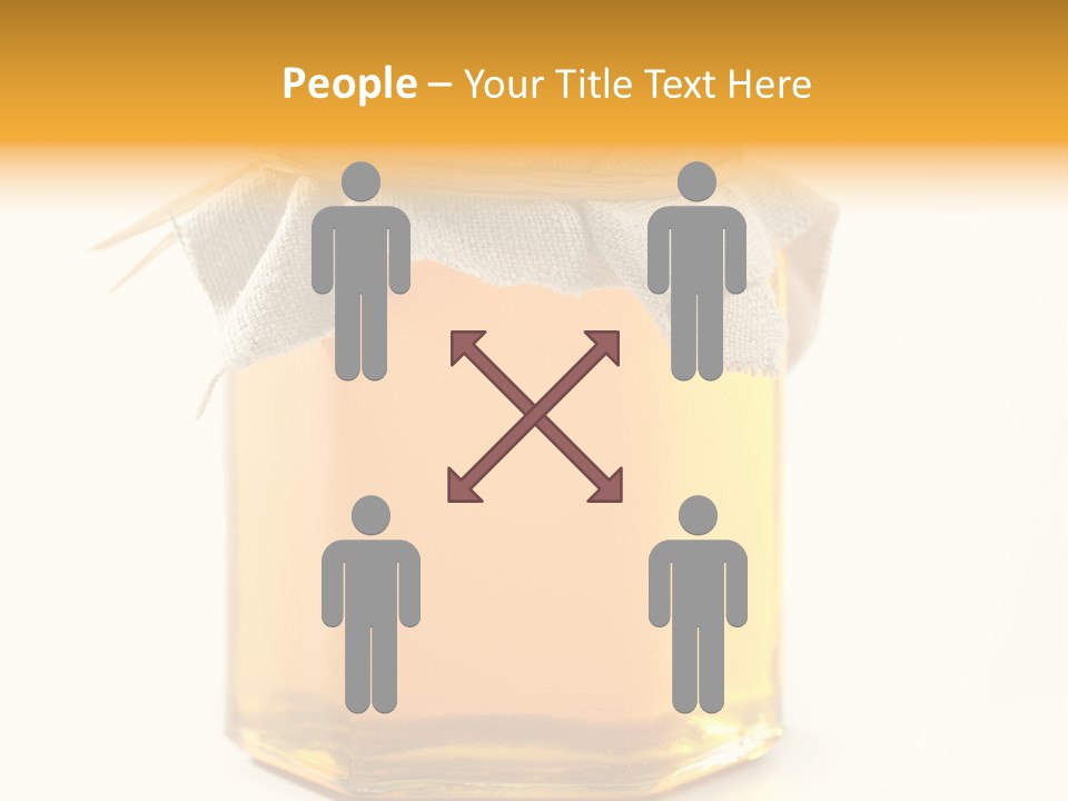 A Jar Of Honey Powerpoint Template Is Shown PowerPoint Template
