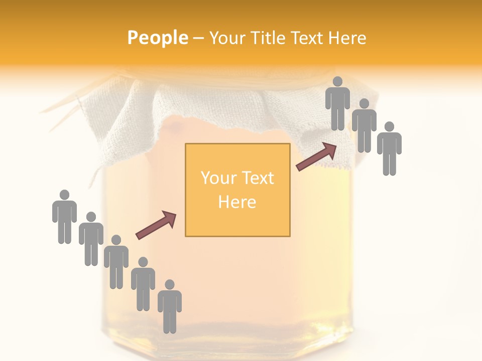A Jar Of Honey Powerpoint Template Is Shown PowerPoint Template